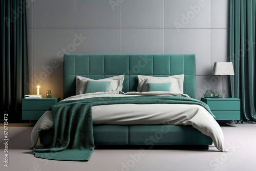 Generative AI illustration of luxury bedroom