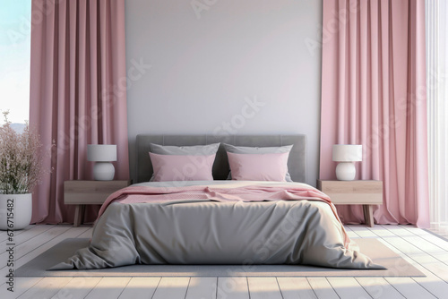 Generative AI illustration of luxury bedroom