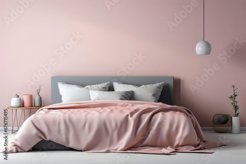 Generative AI illustration of luxury bedroom