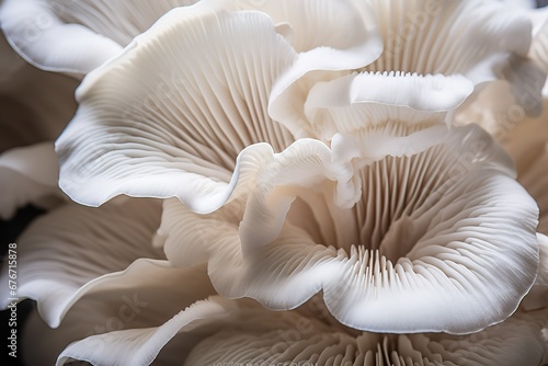 white mushrooms that are on top of each other