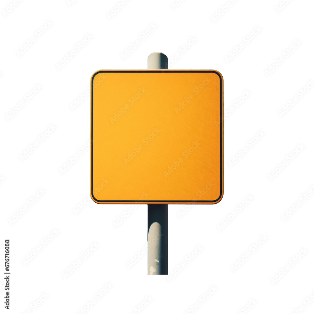 blank yellow sign isolated Stock Illustration | Adobe Stock