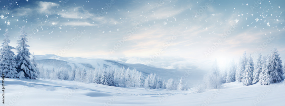Snowy Winter Landscape Wallpaper Snowy Winter Landscape Wallpaper