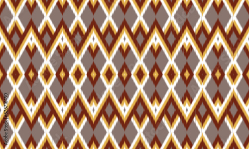 Geometric design fabric pattern  seamless  wallpaper  clothing  carpet  fiber  yarn and shawl. Asian Indian. Abstract background