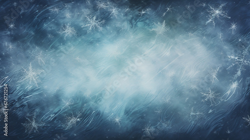 Abstract Blue Ice Background