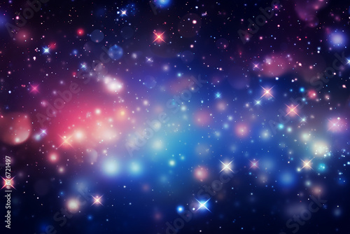 New Year: Abstract Background with Dreamy Gradients and Bright Stars © 39 Rako