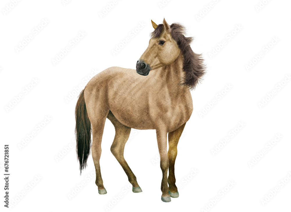 Obraz premium cheval, animal, brun, ferme, mammifère, poulain, nature, chevalin, étalon, tête, isolé, crin, portrait, jument, blanc, alpage, amoureux des chevaux, poney, gazon, animal, bai, debout, yeux, cheval, bé
