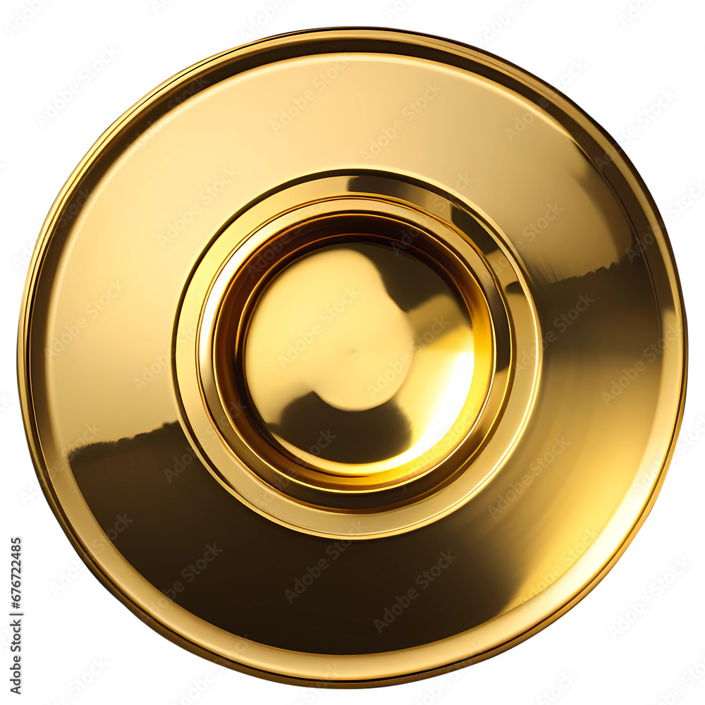 Illustration of golden circle metal isolated. Illustration of golden circle metal isolated.