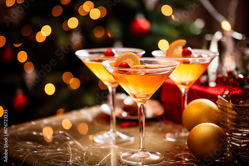 festive Christmas or New Year s cocktail martini party 