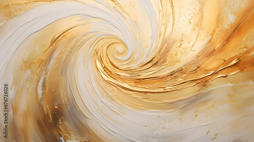 Luxury art in Eastern style. Golden swirl, artistic design. Painter uses vibrant paints to create these magic art, with addition golden glitters, lines marble Texture. generative AI.