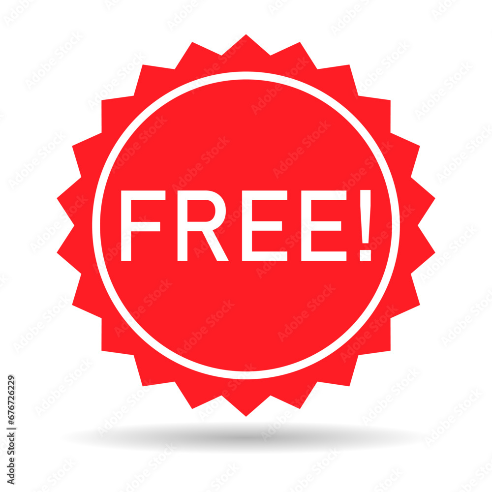 Free web button sign, promotion design label icon, gratis business vector illustration Free web button sign, promotion design label icon, gratis business vector illustration