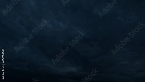 sky timelapse of night sky clouds after rain scene - loop video