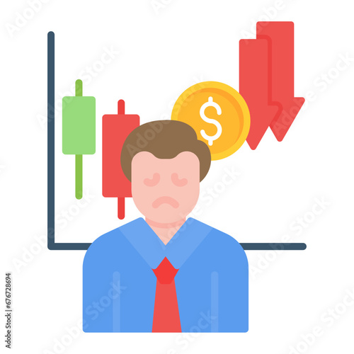 Businessman Sad Icon