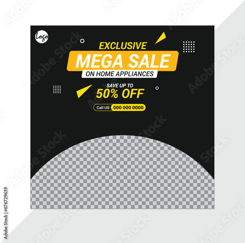 Mega Sale offer Banner Ad (ID: 676729639)