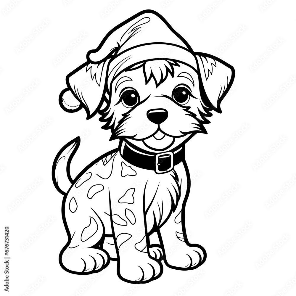 A Dog Dressed As A Christmas Elf Elf Costume, Coloring Pages Png
