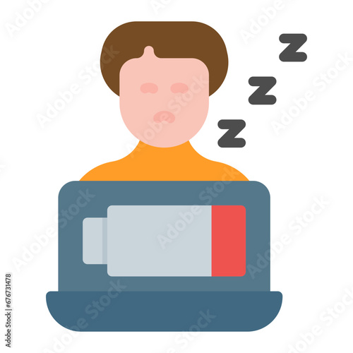 Sleepy Worker Icon