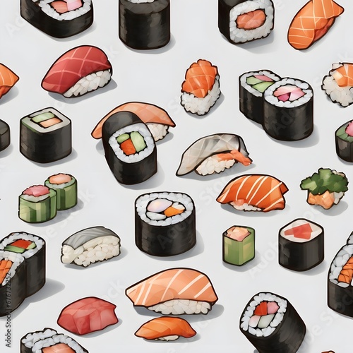 Sushi Icon Background Very Cool