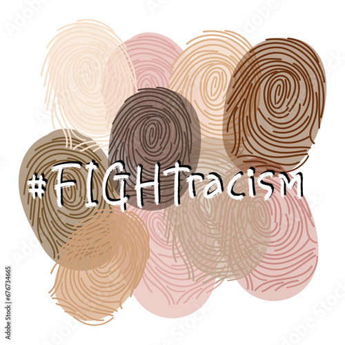 International day for elimination of racial discrimination. Human solidarity day. Fight racism and colorism. Spread harmony and peace concept art. Isolated vector design for posters and postcards.