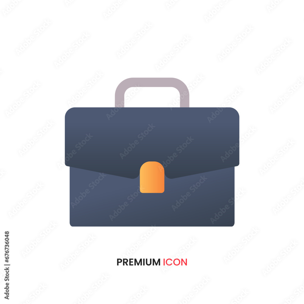 Briefcase Vector Icon. Flat icon isolated on the white background Briefcase Vector Icon. Flat icon isolated on the white background