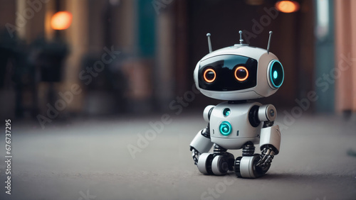 cute tiny robot  photo
