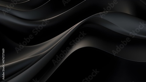 Elegant black textured background.High-quality Generative AI.