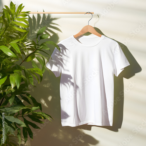 white t shirt design mock up