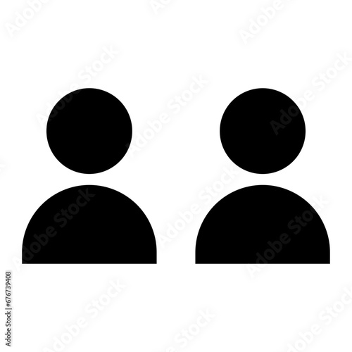 two people glyph