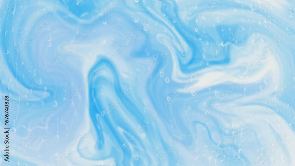 abstract blue aqua ceramic texture with bubbles or water droplets. Liquid psychedelic motion art background. seamless looping 4K time-lapse virtual video animation. abstract blue aqua ceramic texture with bubbles or water droplets. Liquid psychedelic motion art background. seamless looping 4K time-lapse virtual video animation.