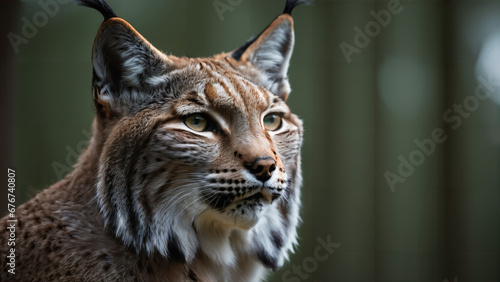 portrait of a lynx , nature wildlife photography