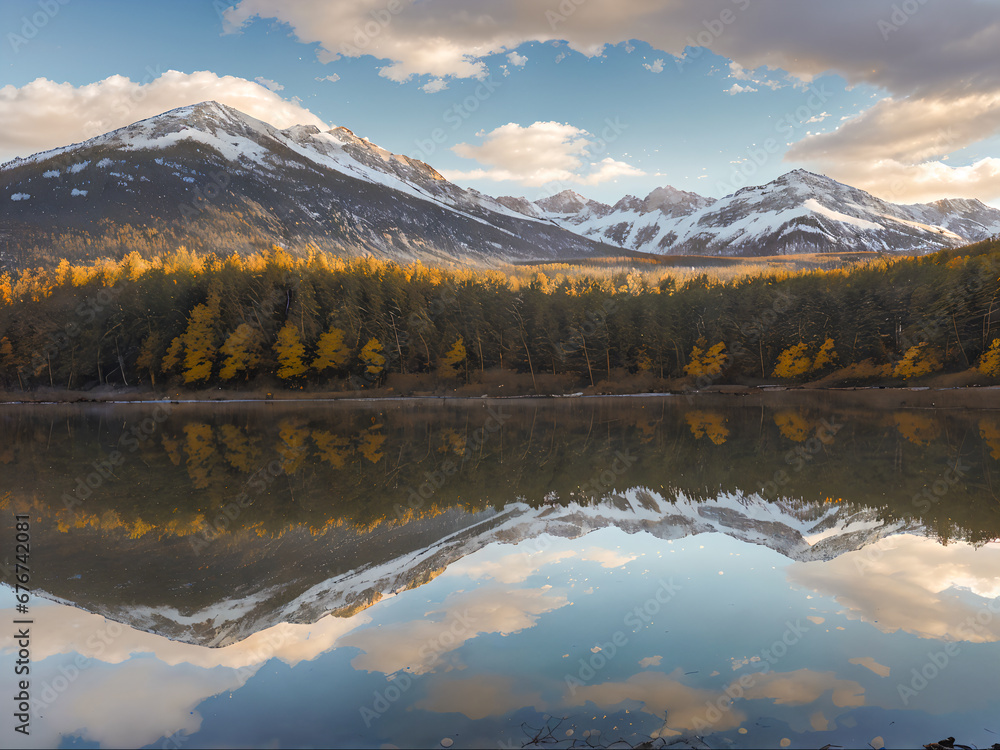 Fototapeta premium lake in the mountains