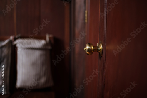 Door knob and new Plywood door