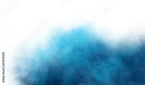 Beautiful hand painted blue background. Versatile artistic image for creative design projects: posters, banners, cards, covers, magazines, prints, wallpapers. Ink on paper. Artist-made art, no AI.