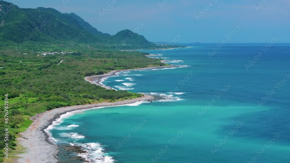 Aerial view of Coastline in Taitung, Taiwan. Aerial view of Coastline in Taitung, Taiwan.