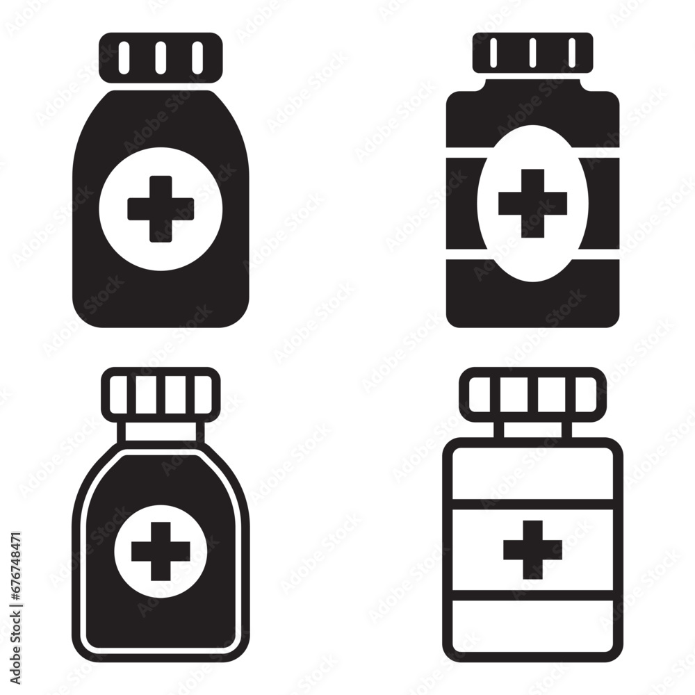 medicine bottle icon medicine bottle icon