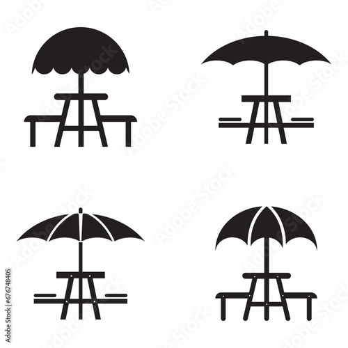 picnic table icon