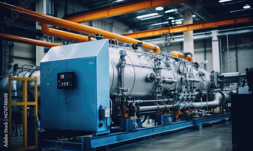 A Powerful Industrial Boiler Fueling Productivity in a Modern Facility