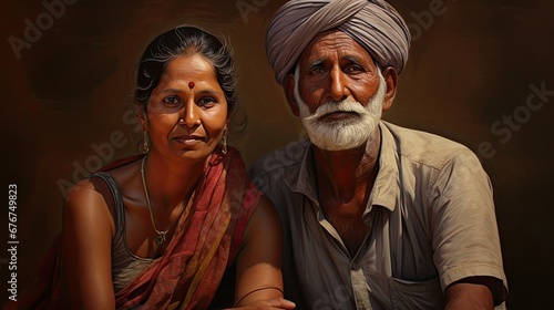 portrait of beautiful indian couple