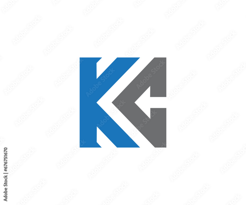 KC letter logo design vector template 9 KC letter logo design vector template 9