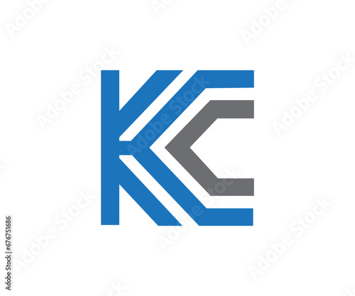 Free Download KC letter logo design vector template 11 - GFXLoad