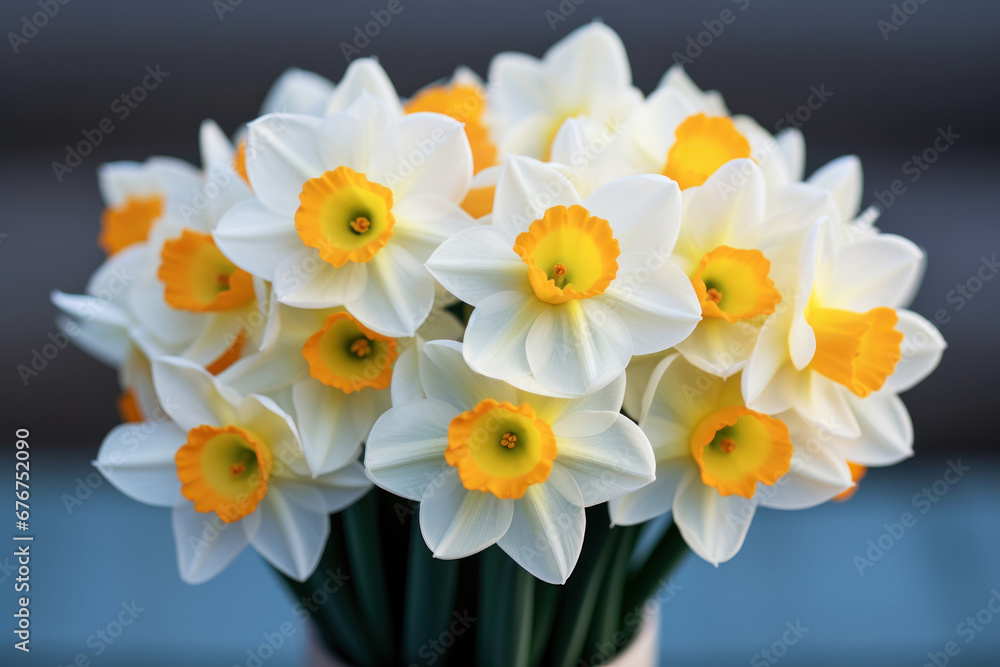 Fototapeta premium Beautiful bouquet of daffodil flowers