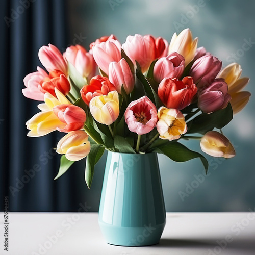 Tulips in a vase
