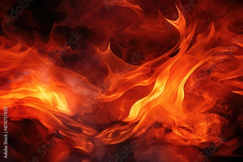 Full frame hot fire flame texture and background