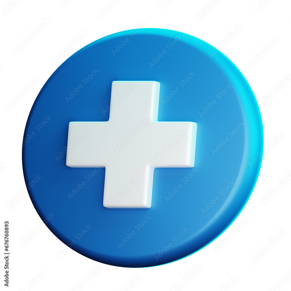 Logo 3D Illustration Icons Medical Health Hospital Logo 3D Illustration Icons Medical Health Hospital