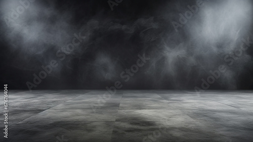 dark concrete wall and floor background