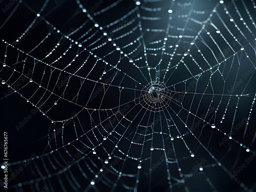 Spiderweb with raindrops background. Spiderweb with raindrops background.