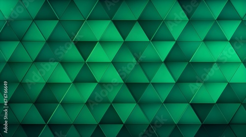 Dynamic Pattern of light green Triangles. Futuristic Wallpaper