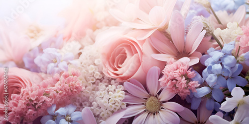 A bouquet of flowers with the word daisy on it, Pink and white flowers wallpaper, There are many different colored flowers that are in a bunch generative ai