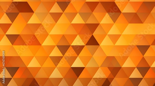 Dynamic Pattern of orange Triangles. Futuristic Wallpaper