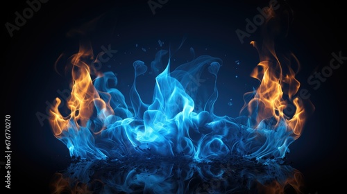 Fiery brilliance! Blue flame of gas, a symbol of intense energy and efficient heat. Invest in stocks capturing the essence of advanced gas technology. Sell the intensity, sell the stocks!