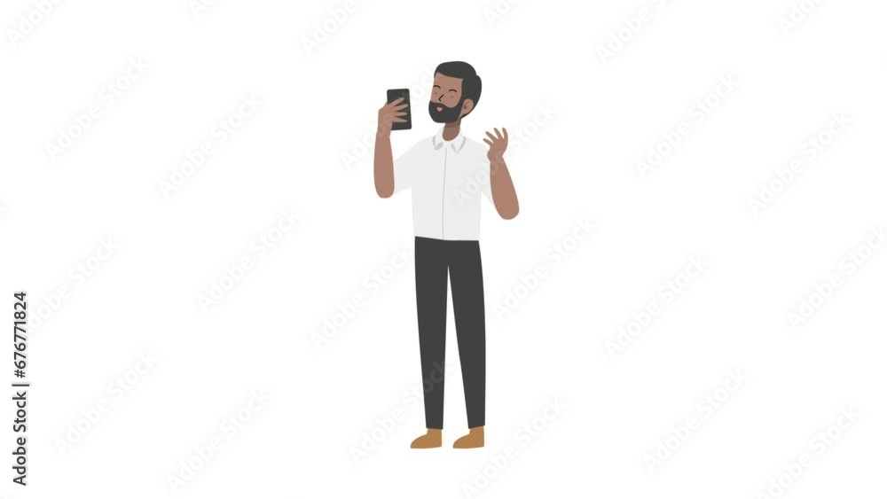 Business Call character Business Call character