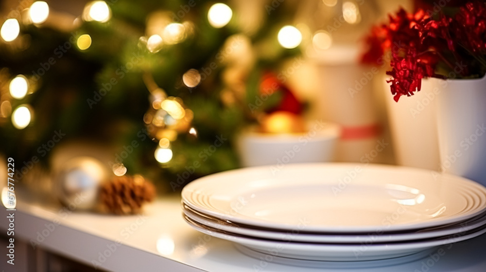 Dishware and crockery set for winter holiday family dinner, Christmas homeware decor for holidays in the English country house, gift set and home styling Dishware and crockery set for winter holiday family dinner, Christmas homeware decor for holidays in the English country house, gift set and home styling